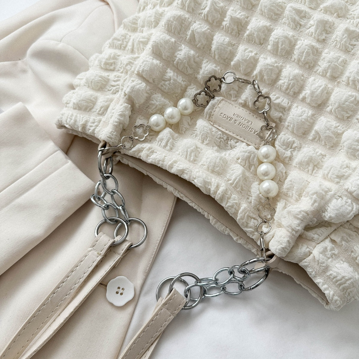 Bubble Textured Tote Bag - All In The Bag