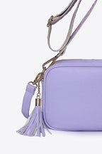 PU Leather Tassel Crossbody Bag - All In The Bag