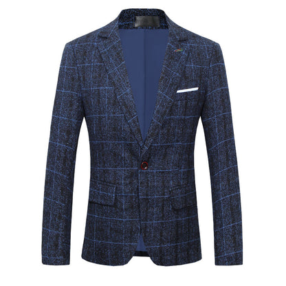 Men's Suits, Coats, Dresses, Slim-fitting Plaid Suits