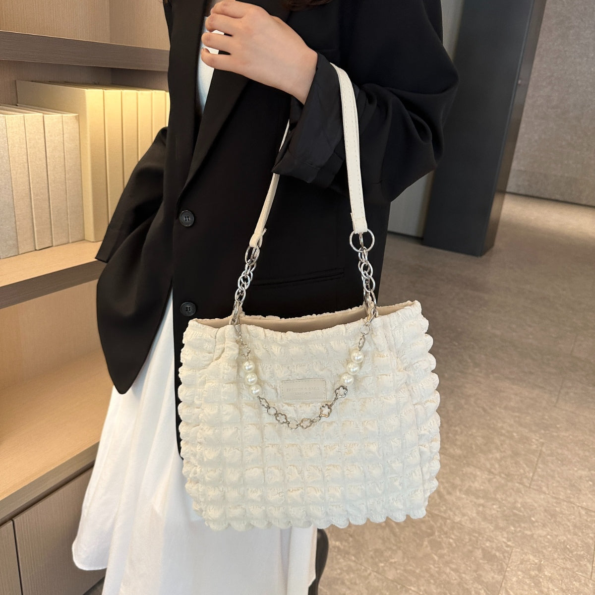Bubble Textured Tote Bag - All In The Bag