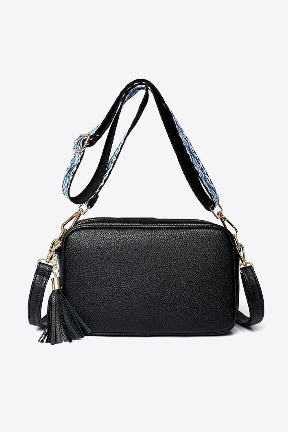 PU Leather Tassel Crossbody Bag - All In The Bag