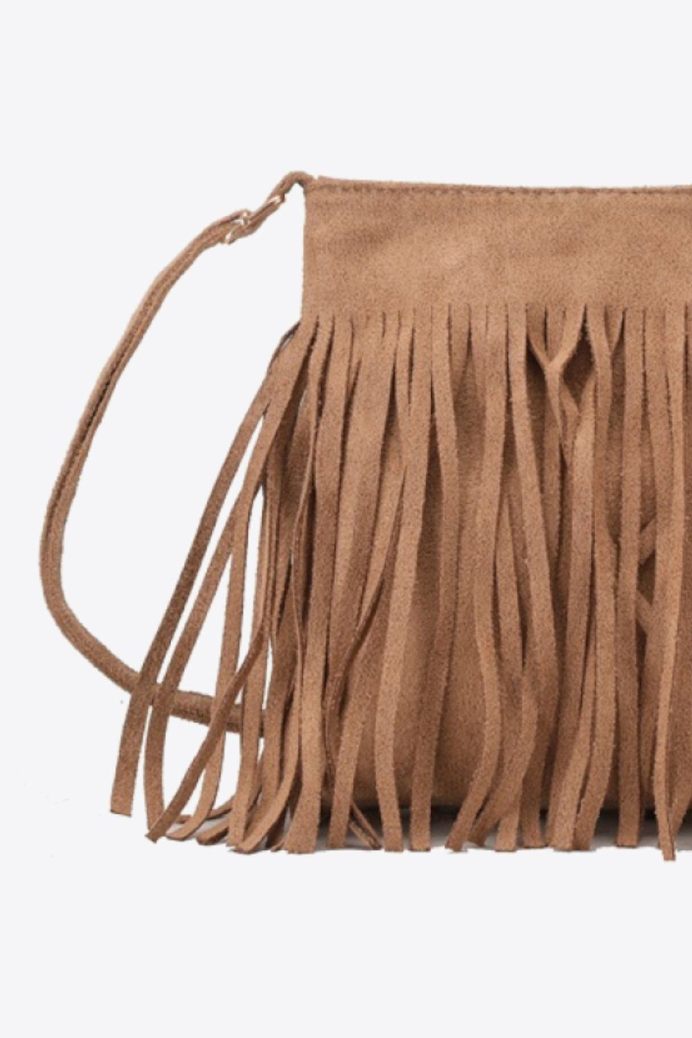 Adored PU Leather Crossbody Bag with Fringe - All In The Bag
