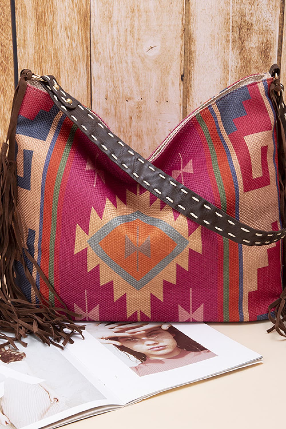 Geometric Canvas Tote Bag - All In The Bag