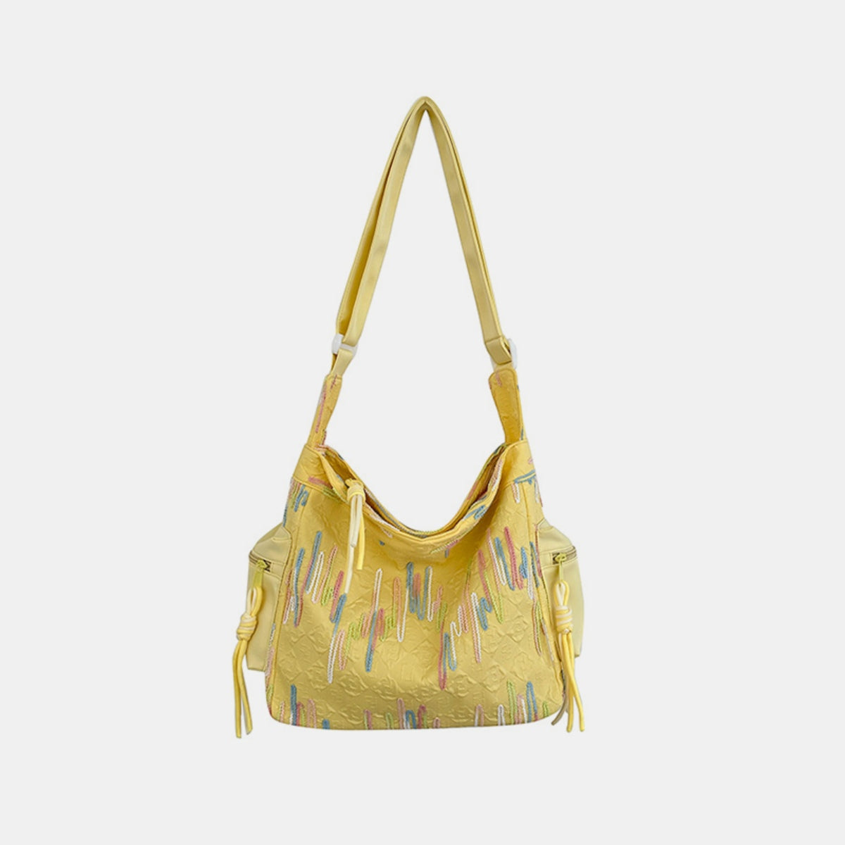 Contrast Texture Shoulder Bag - All In The Bag
