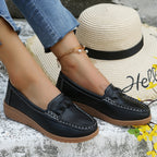 Weave Wedge Heeled Loafers - All In The Bag