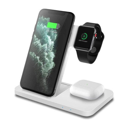 3in1 Wireless Fast Charger Dock Station - All In The Bag 