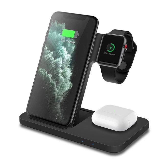 3in1 Wireless Fast Charger Dock Station - All In The Bag 