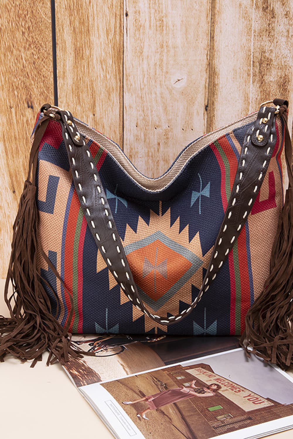 Geometric Canvas Tote Bag - All In The Bag