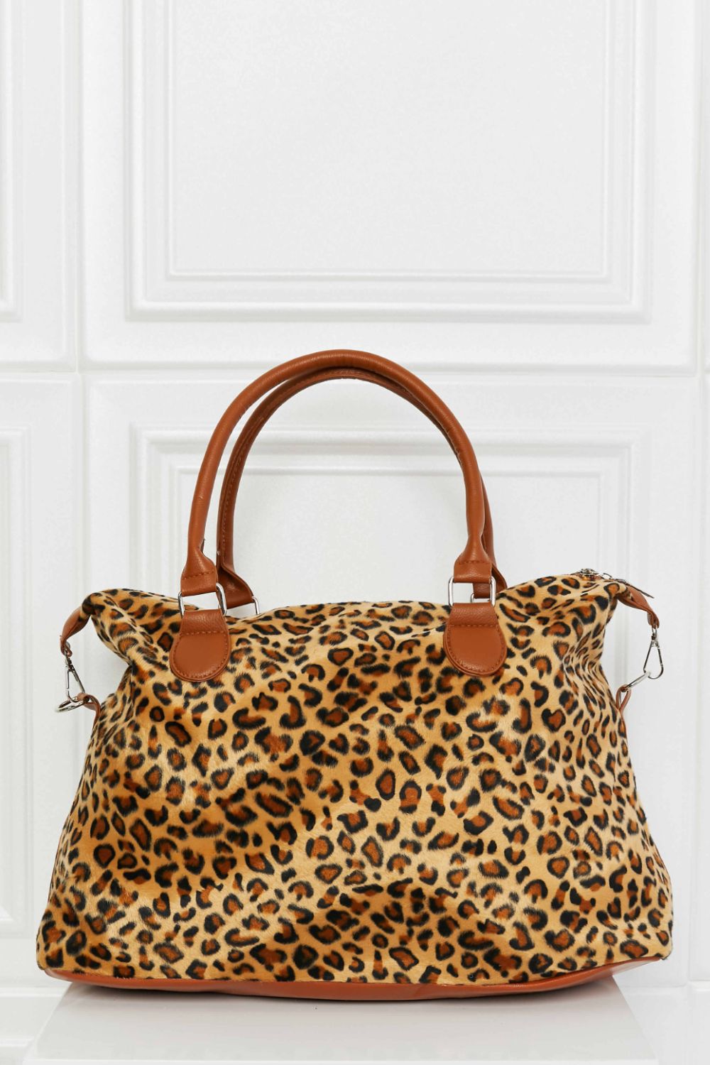 Animal Print Brushed Weekender Bag - All In The Bag