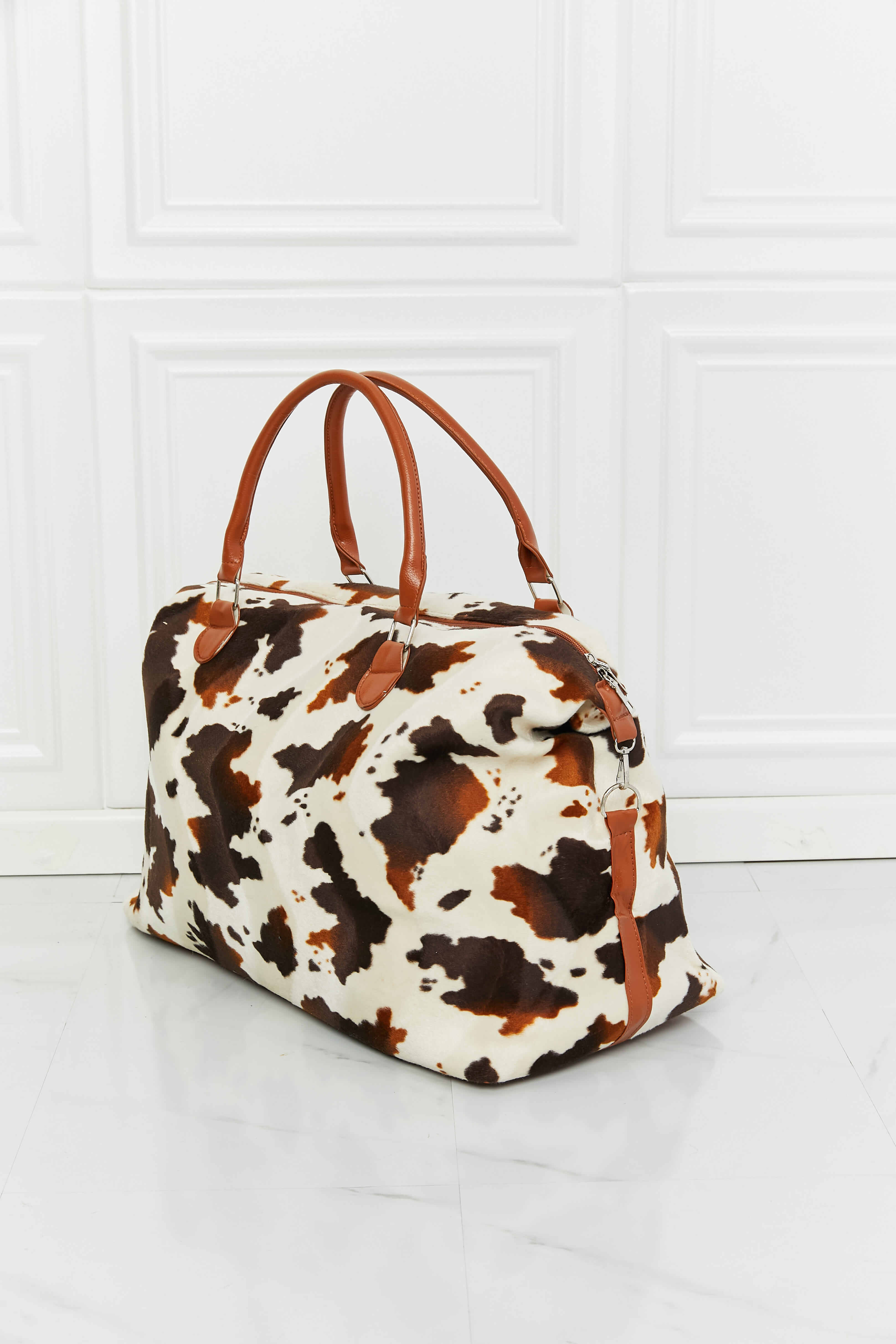Animal Print Plush Weekender Bag - All In The Bag