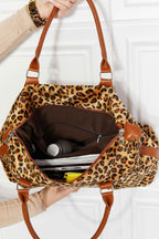 Animal Print Brushed Weekender Bag - All In The Bag
