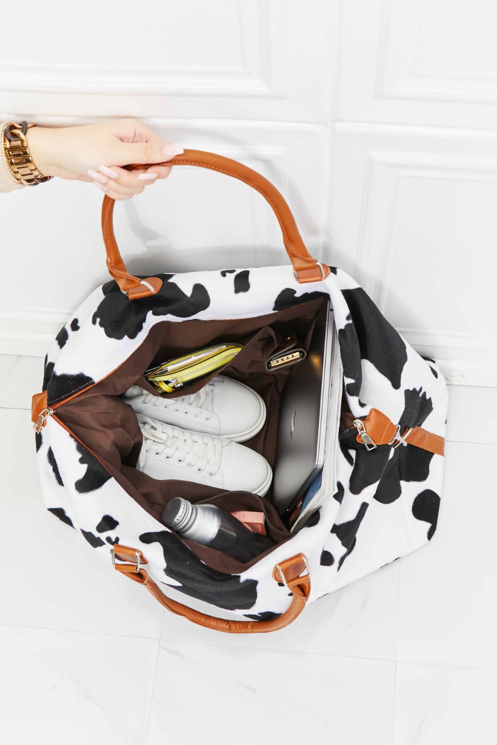 Animal Print Plush Weekender Bag - All In The Bag