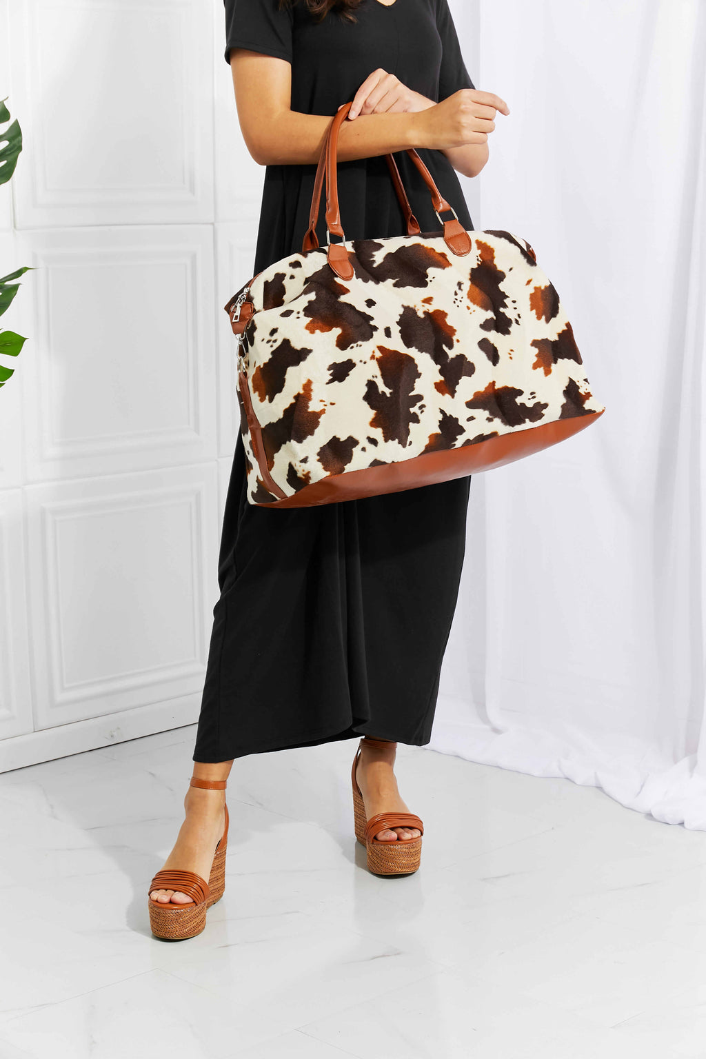 Animal Print Plush Weekender Bag - All In The Bag