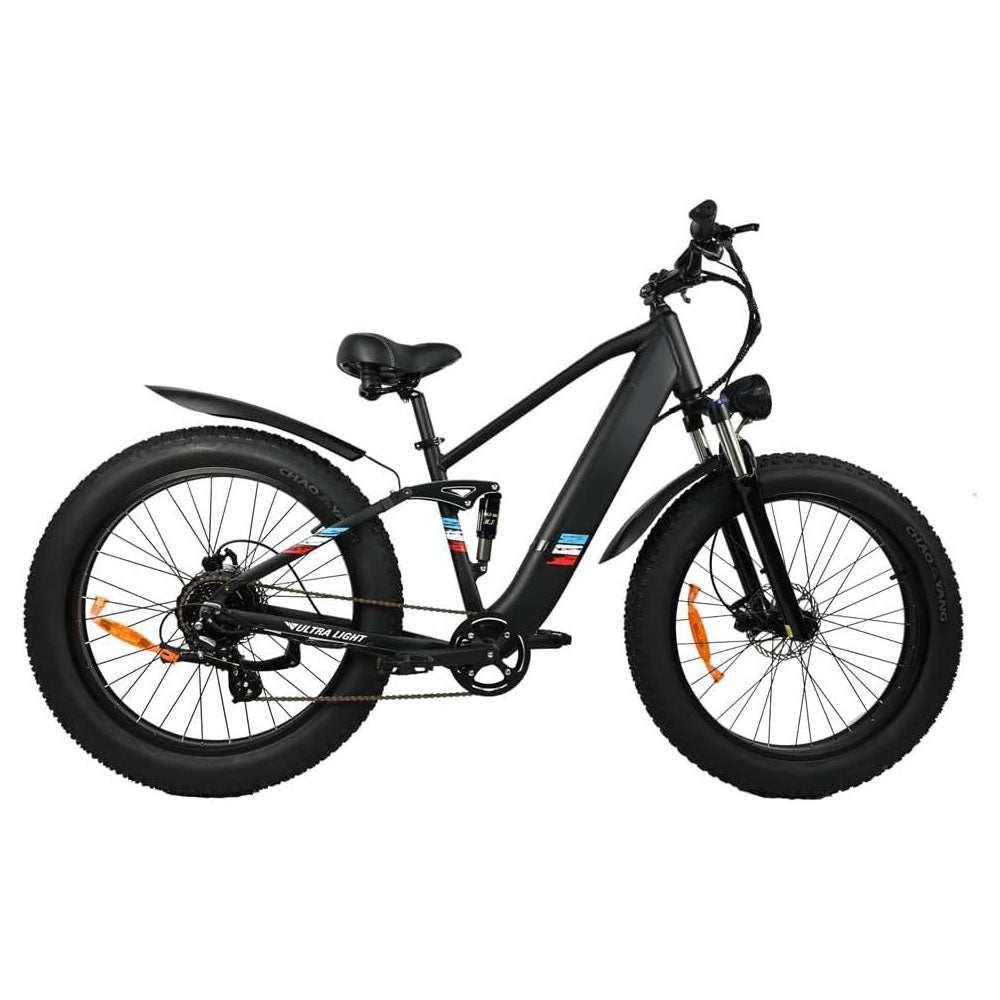 500W Motor Electric Bike For Adults - 25MPH Speed Removable Battery 48V 12AH, 26 Inches Fat-Tire Electric Bicycle - All In The Bag 