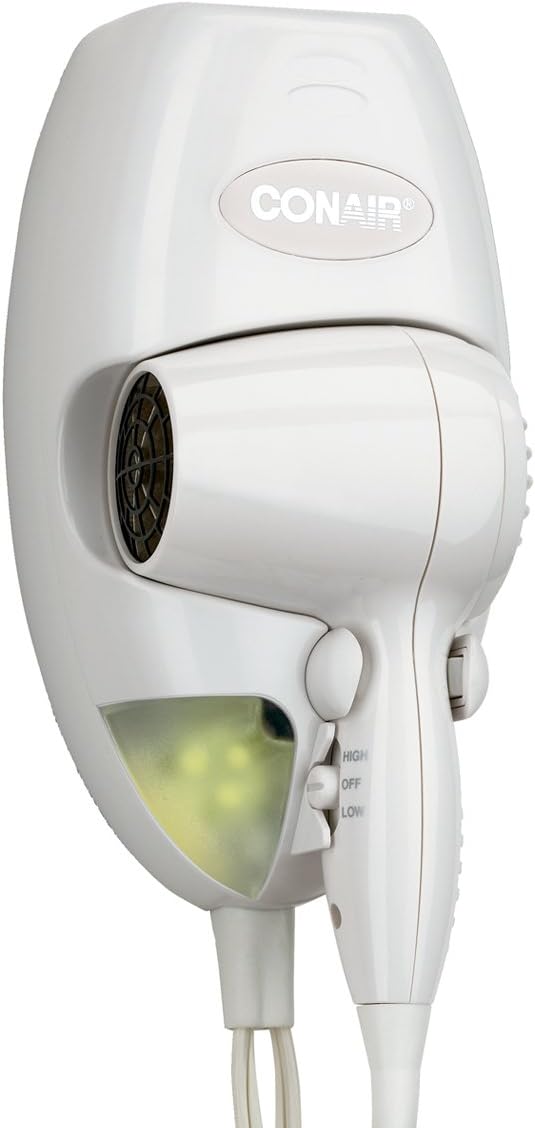 Conair Wall Mount Hair Dryer, 1600W