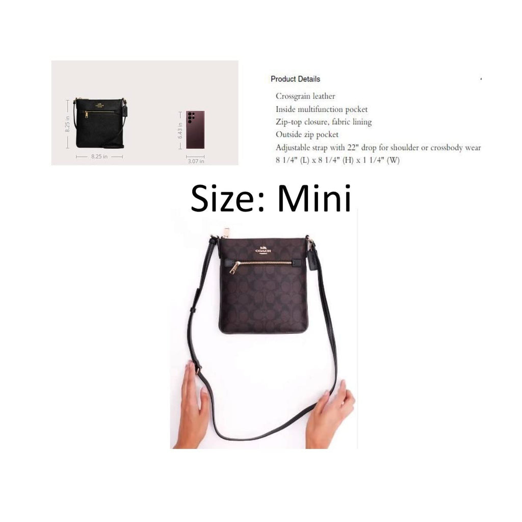 COACH Women's Mini Rowan File Shoulder Crossbody Bag