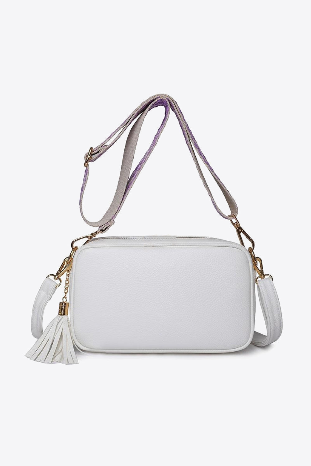 PU Leather Tassel Crossbody Bag - All In The Bag