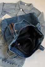 Medium Denim Tote Bag - All In The Bag
