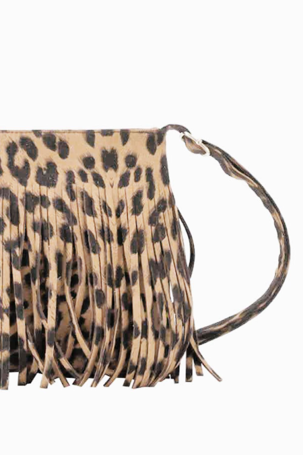 Adored PU Leather Crossbody Bag with Fringe - All In The Bag