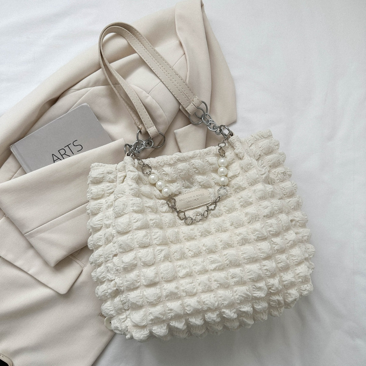 Bubble Textured Tote Bag - All In The Bag
