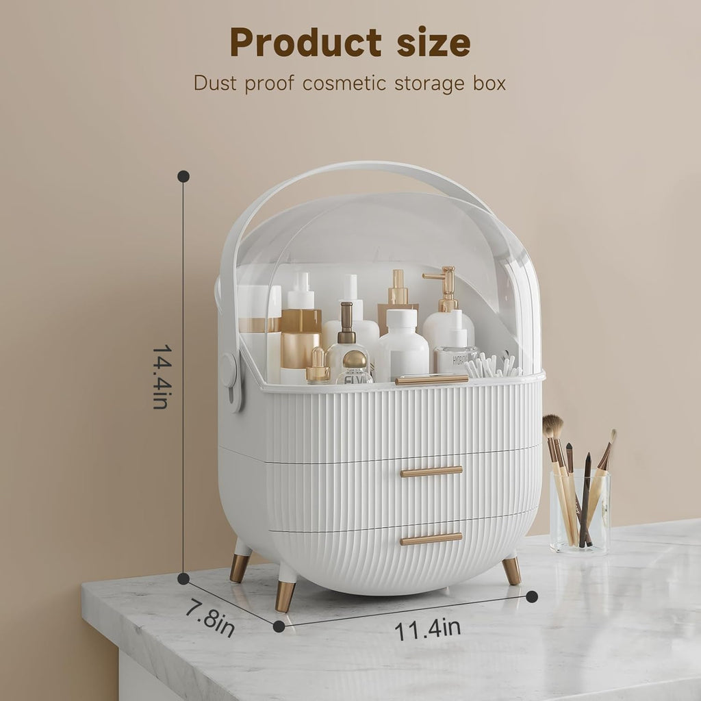 Makeup Organizer with Clear Top