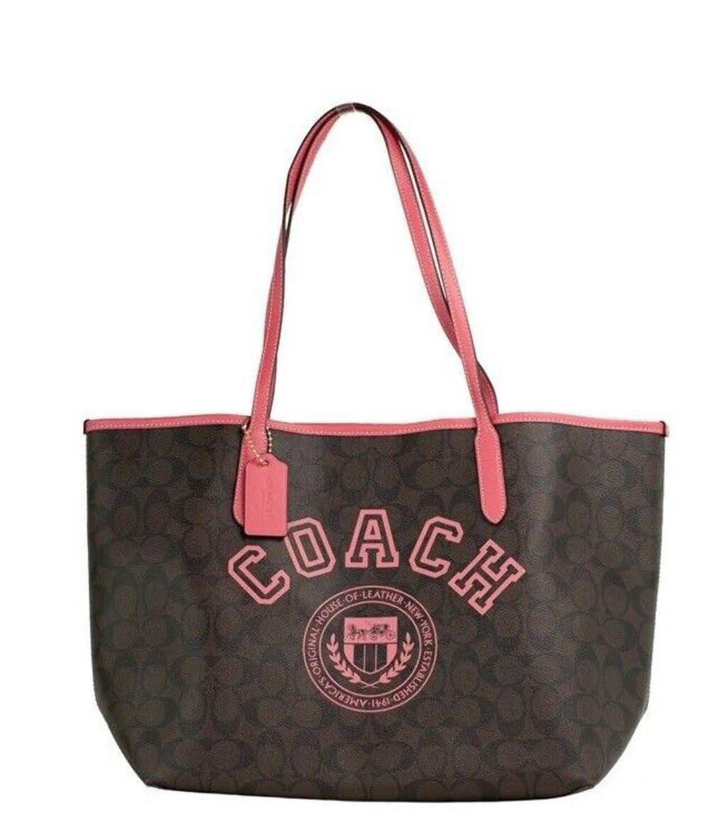 COACH Women's Shoulder City Tote, One Size
