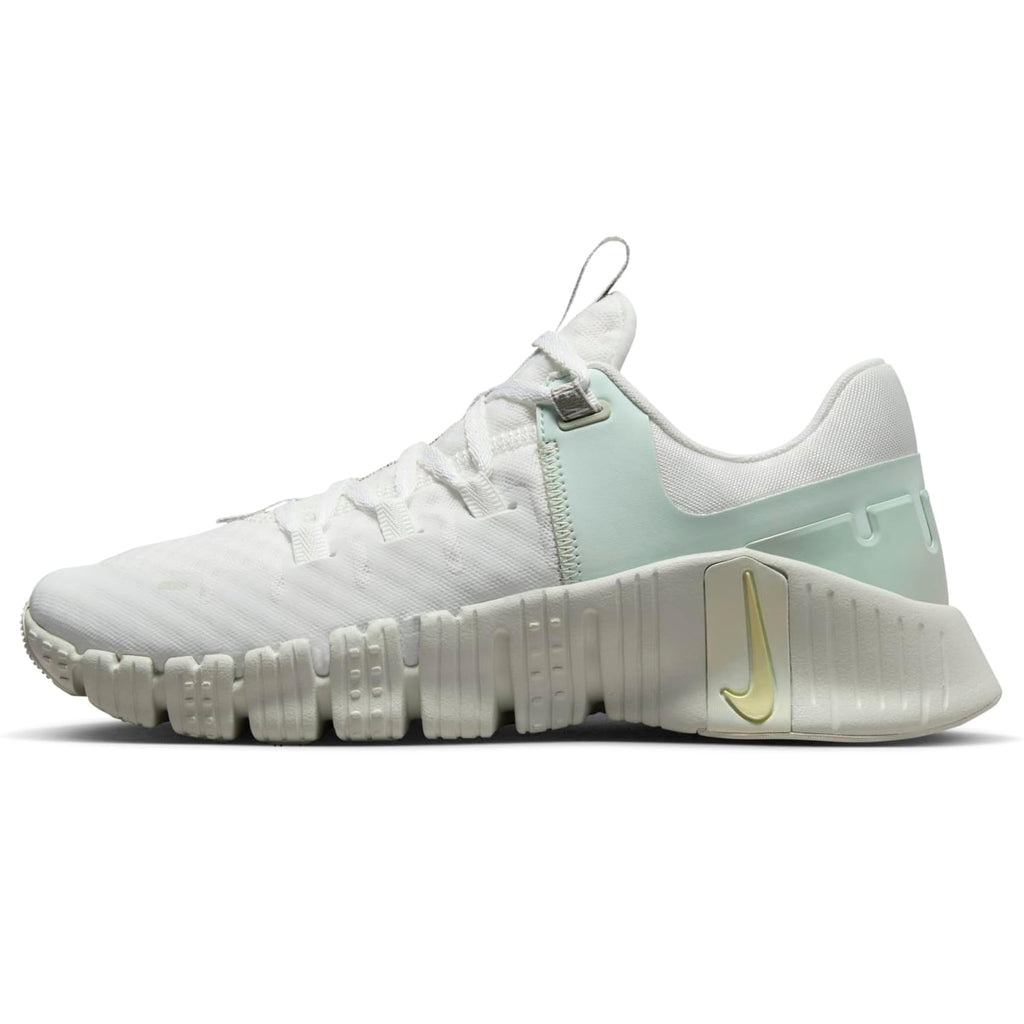 Nike Free Metcon 5 Premium Women's Workout Shoes (FJ1548-100, Summit White/Sea Glass/Barely Green/Light Lemon Twist)