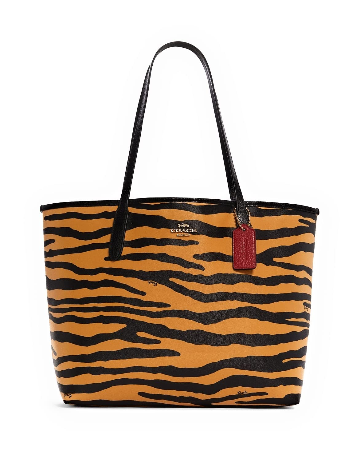 COACH Women's Shoulder City Tote, One Size