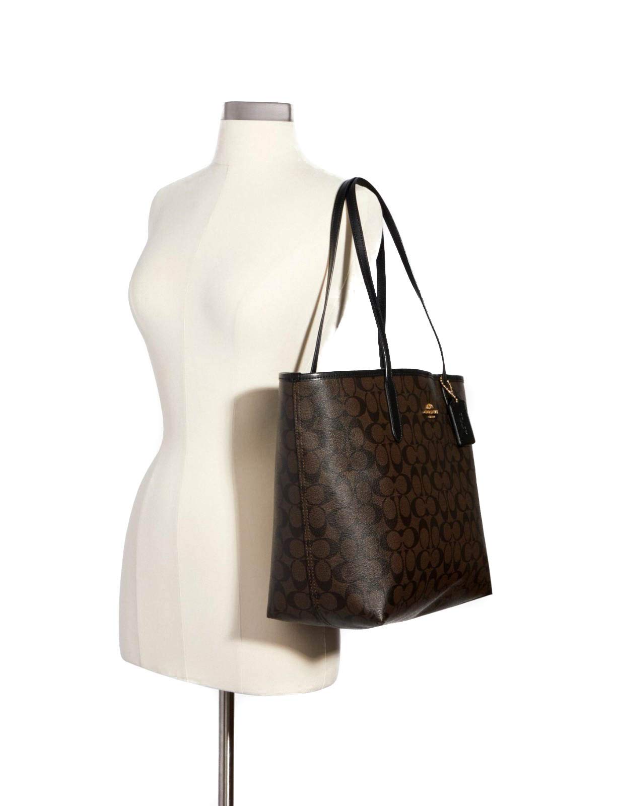 COACH Women's Shoulder City Tote, One Size
