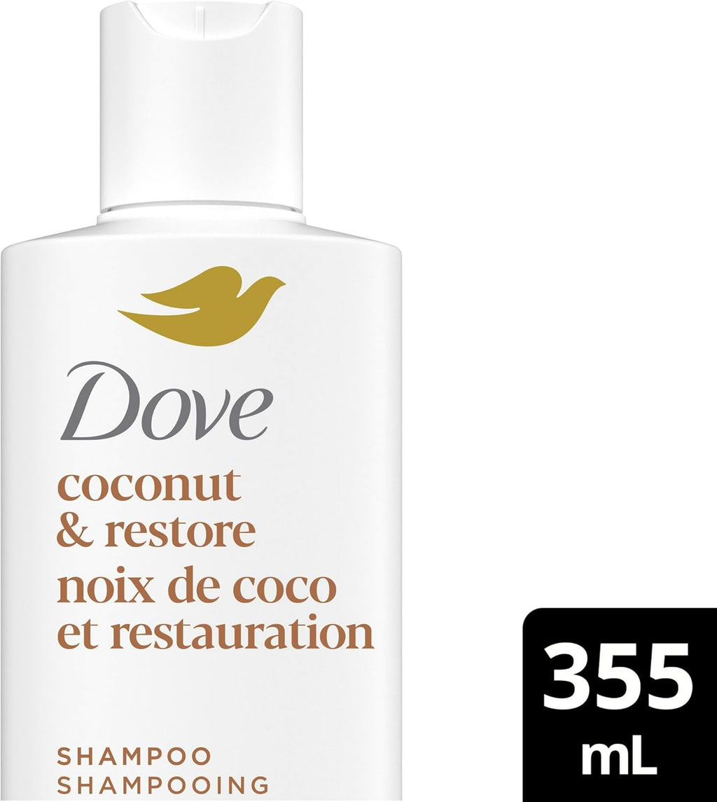 Dove Coconut Restore Set for Damaged Hair, 355 mL (4-Pack)