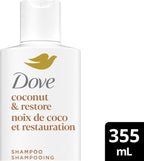 Dove Coconut Restore Set for Damaged Hair, 355 mL (4-Pack)