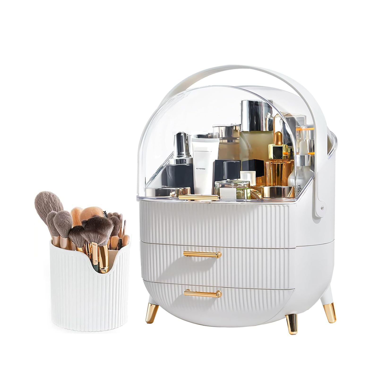 Makeup Organizer with Clear Top