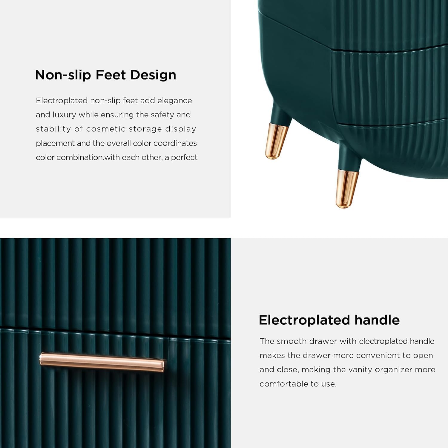 Makeup Organizer with Clear Top