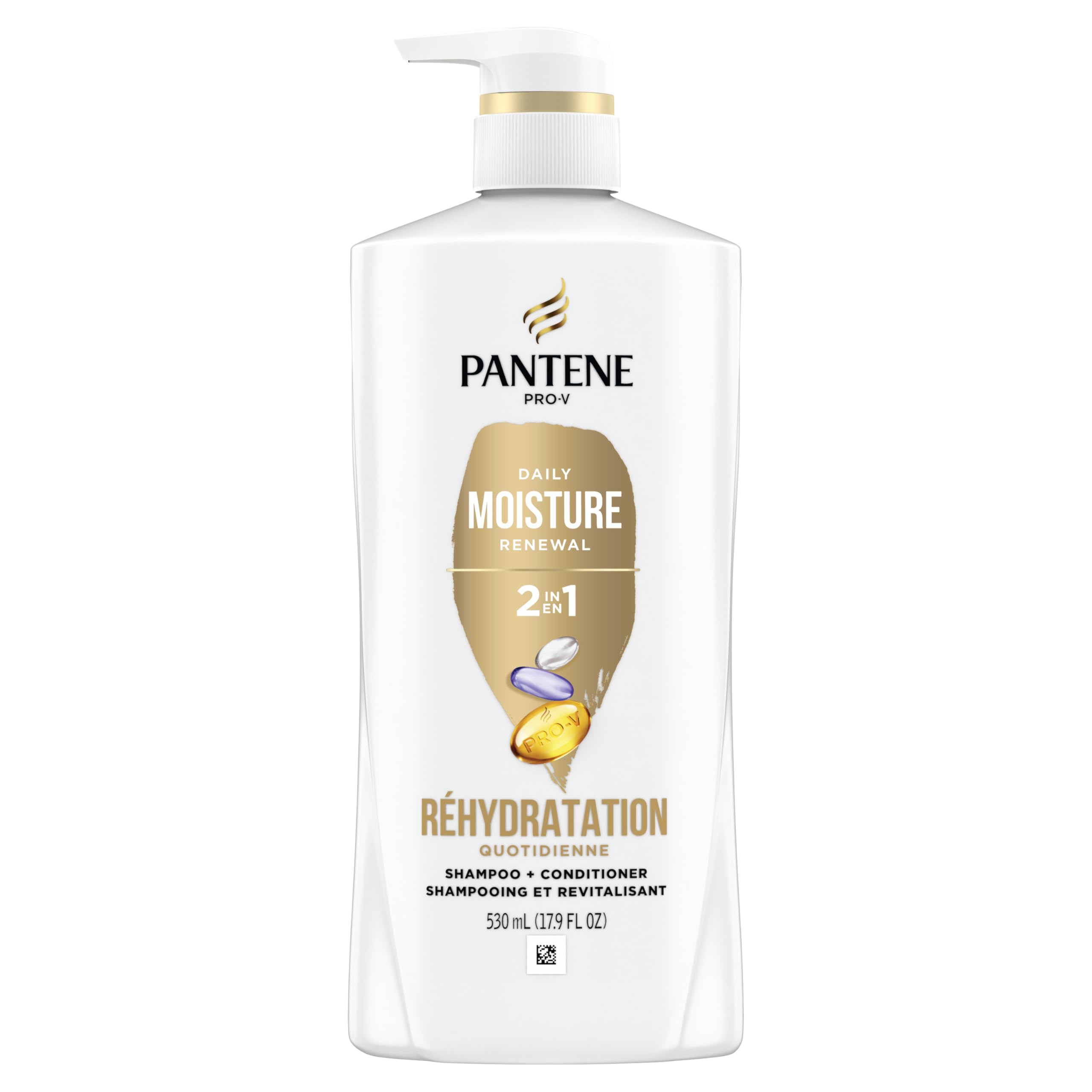 Pantene 2-in-1 Moisture Renewal, 530 mL