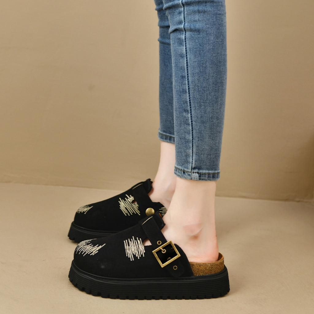 Round Toe Platform Loafers - All In The Bag