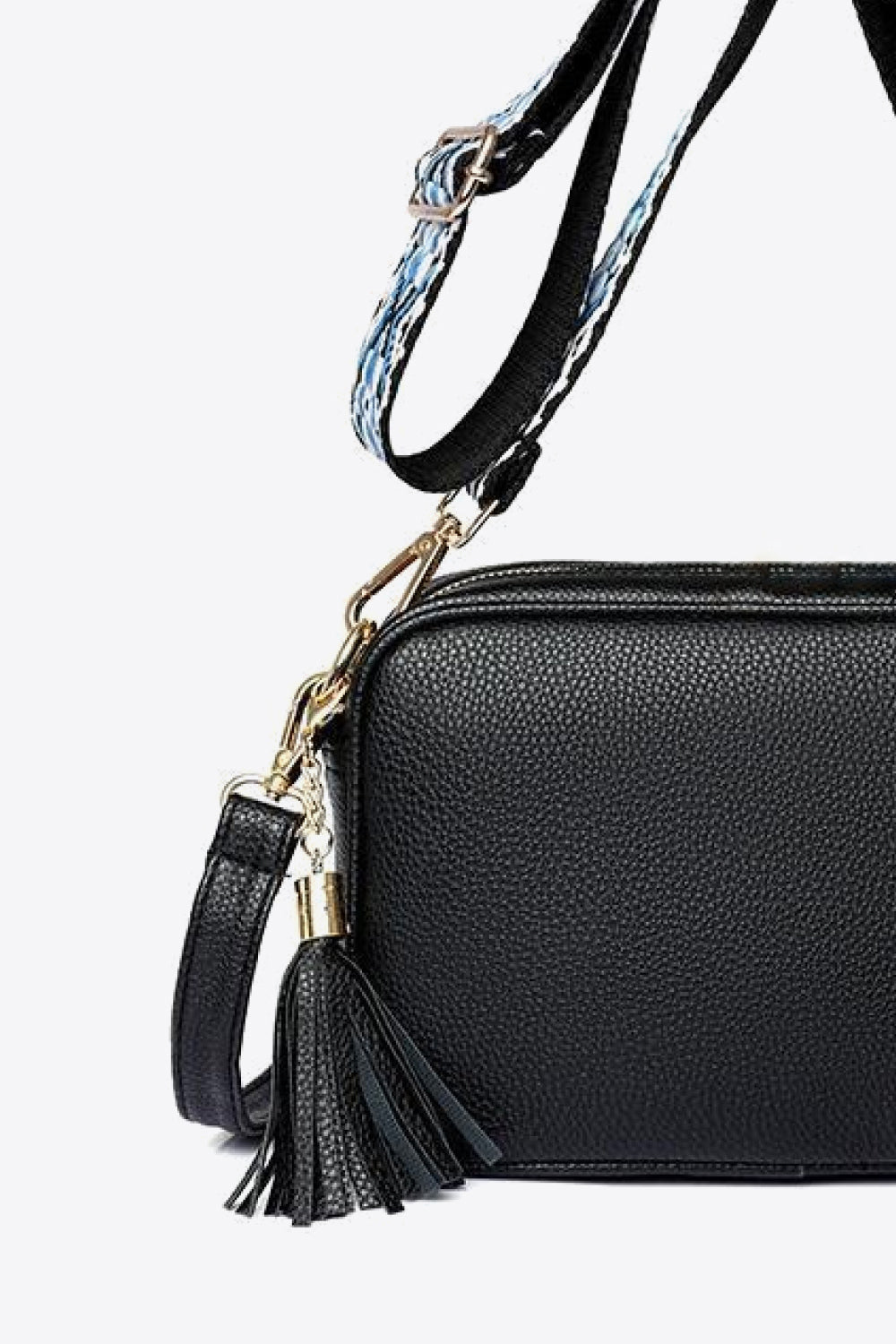 PU Leather Tassel Crossbody Bag - All In The Bag