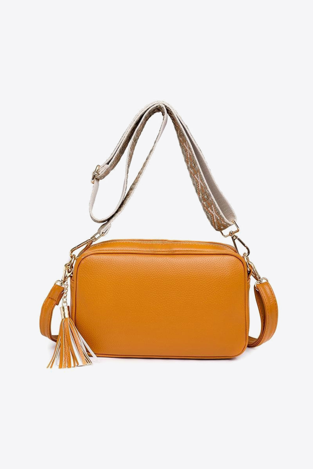 PU Leather Tassel Crossbody Bag - All In The Bag
