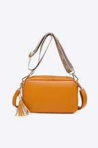 PU Leather Tassel Crossbody Bag - All In The Bag