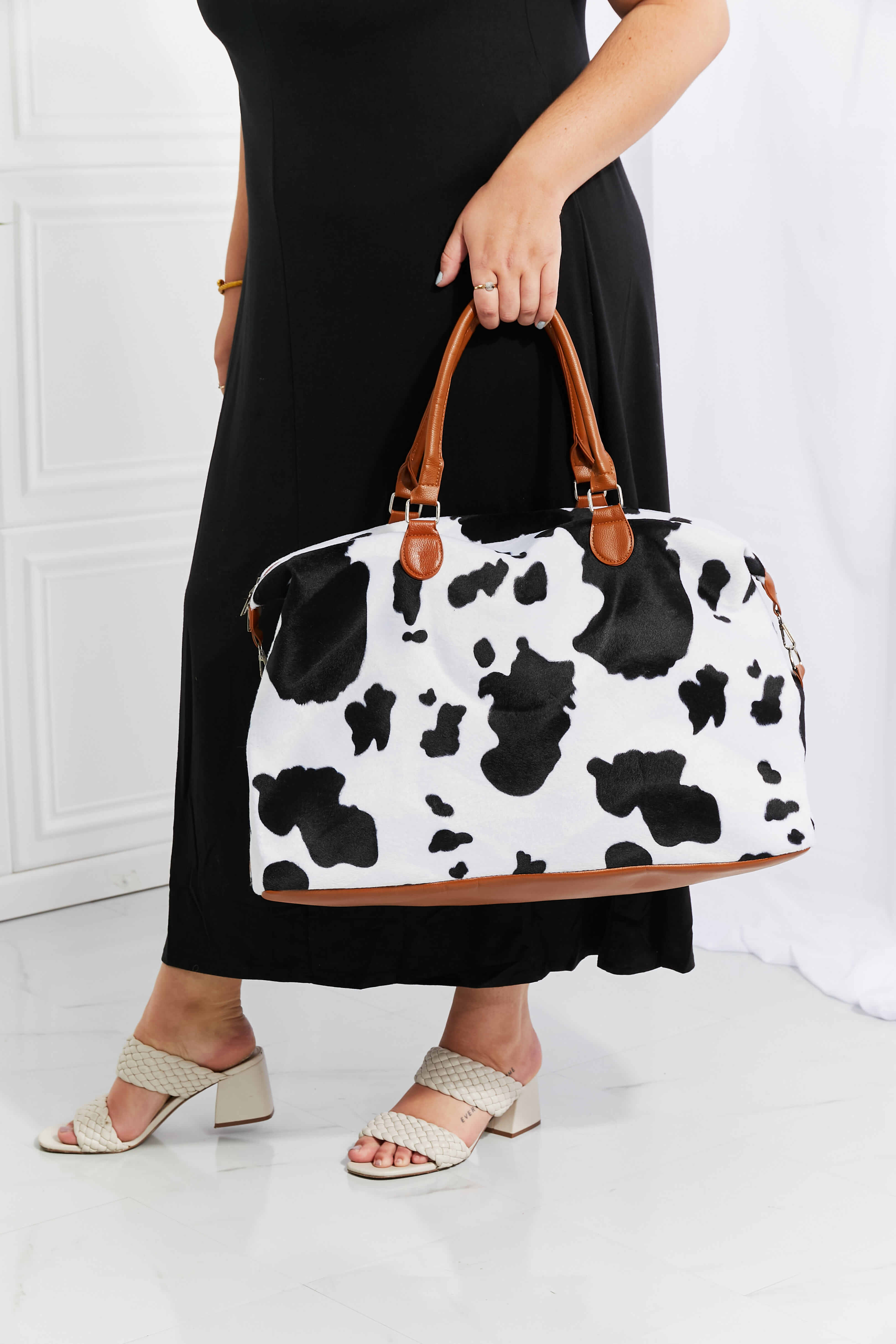 Animal Print Plush Weekender Bag - All In The Bag