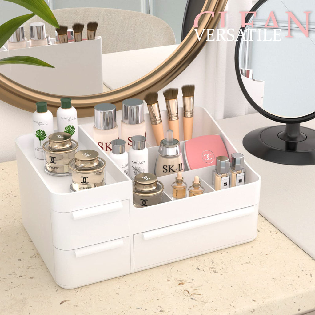 CHANCETSUI Makeup Organizer with Drawer for Vanity