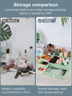 Large Makeup Organizer with Drawers for Vanity or Bathroom