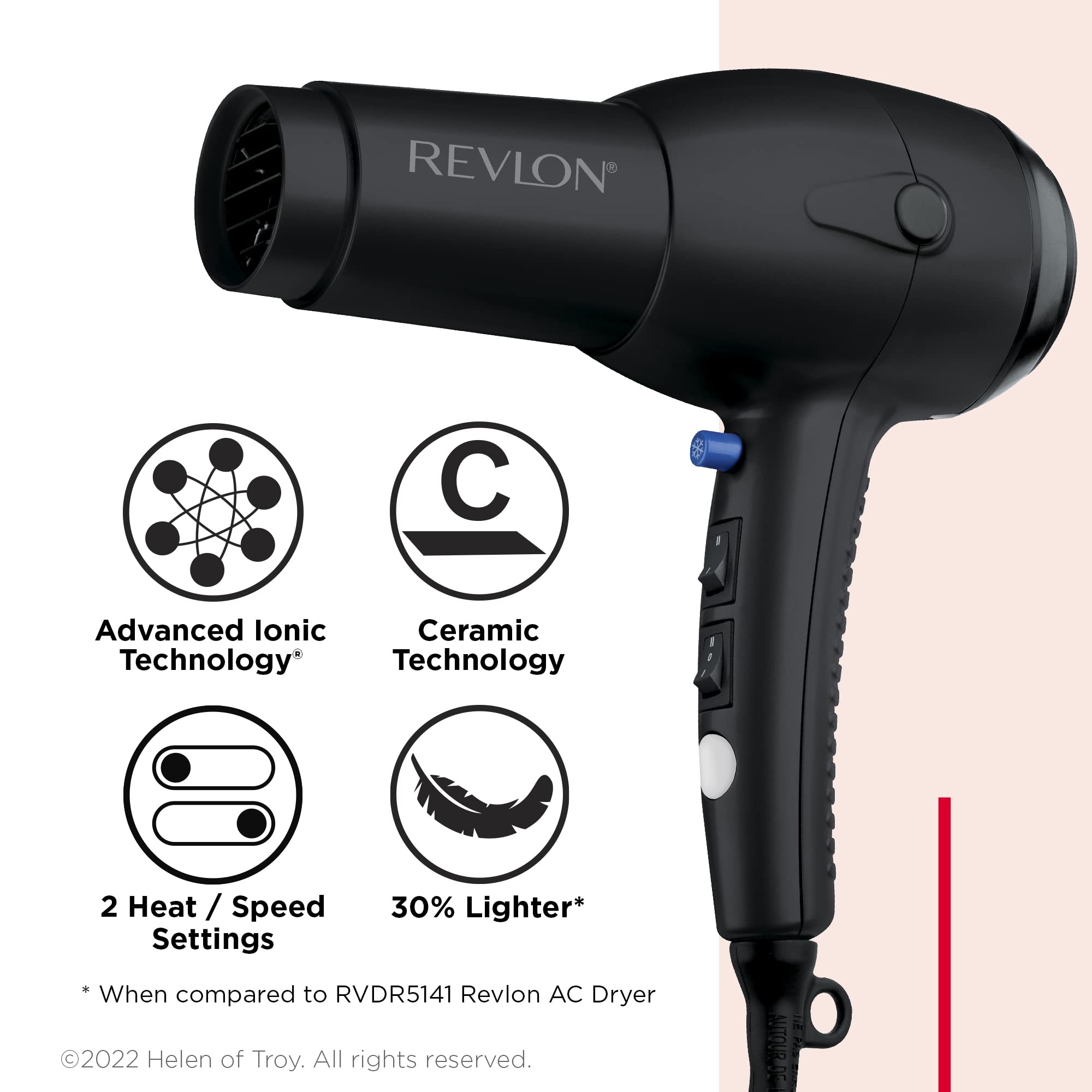 Revlon RV544FBLK Ionic Hair Dryer