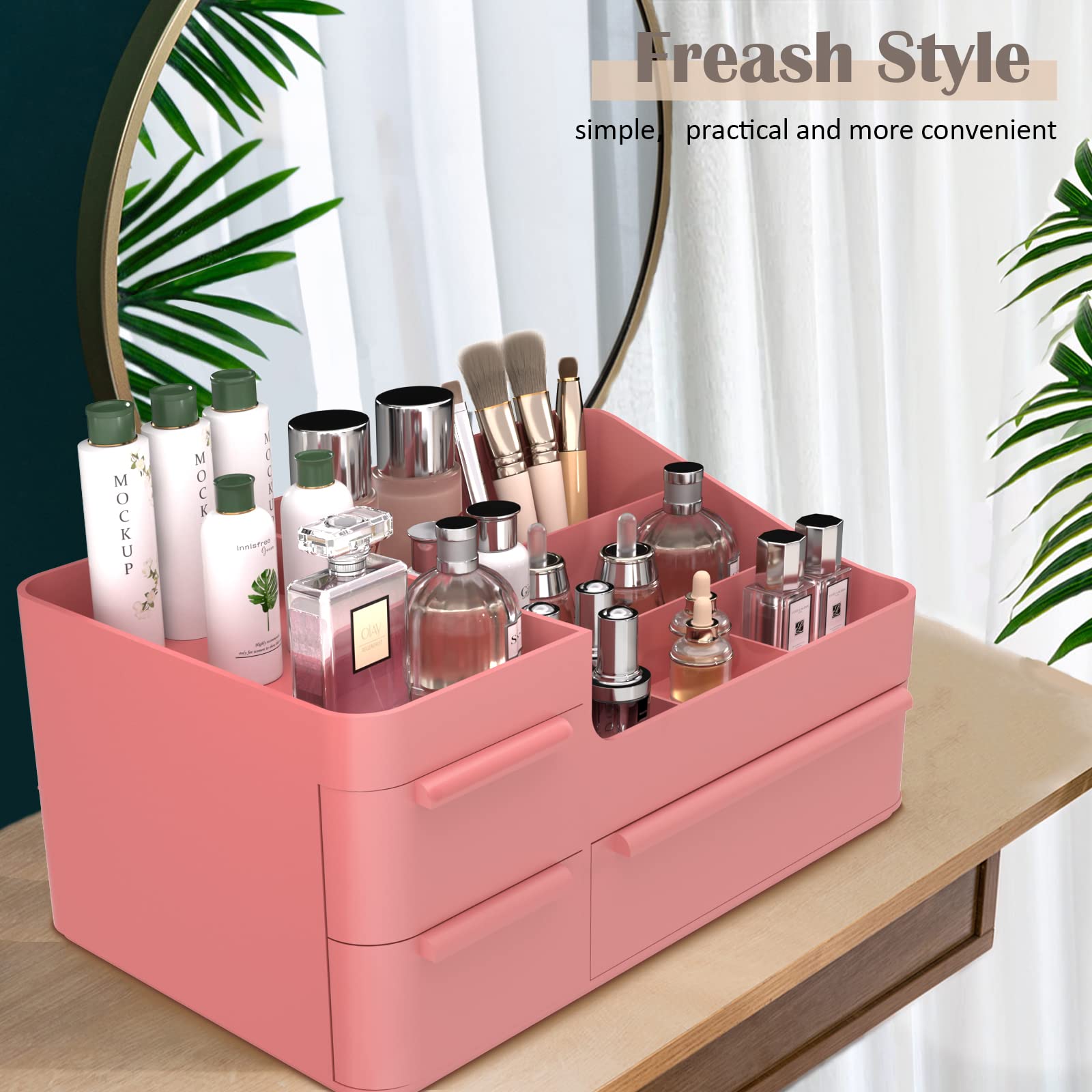 CHANCETSUI Makeup Organizer with Drawer for Vanity