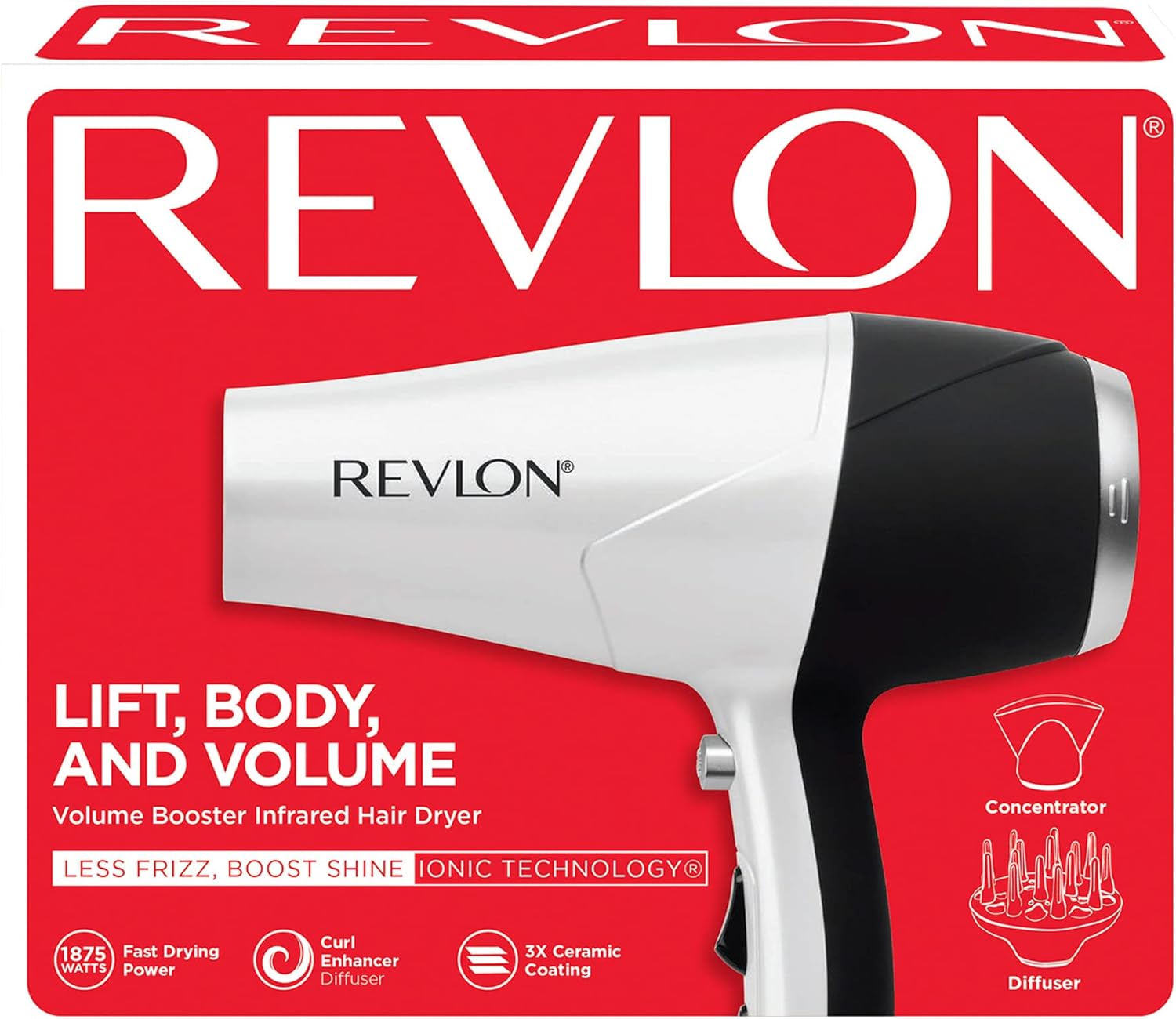 Revlon Volume Booster Hair Dryer, 1875W