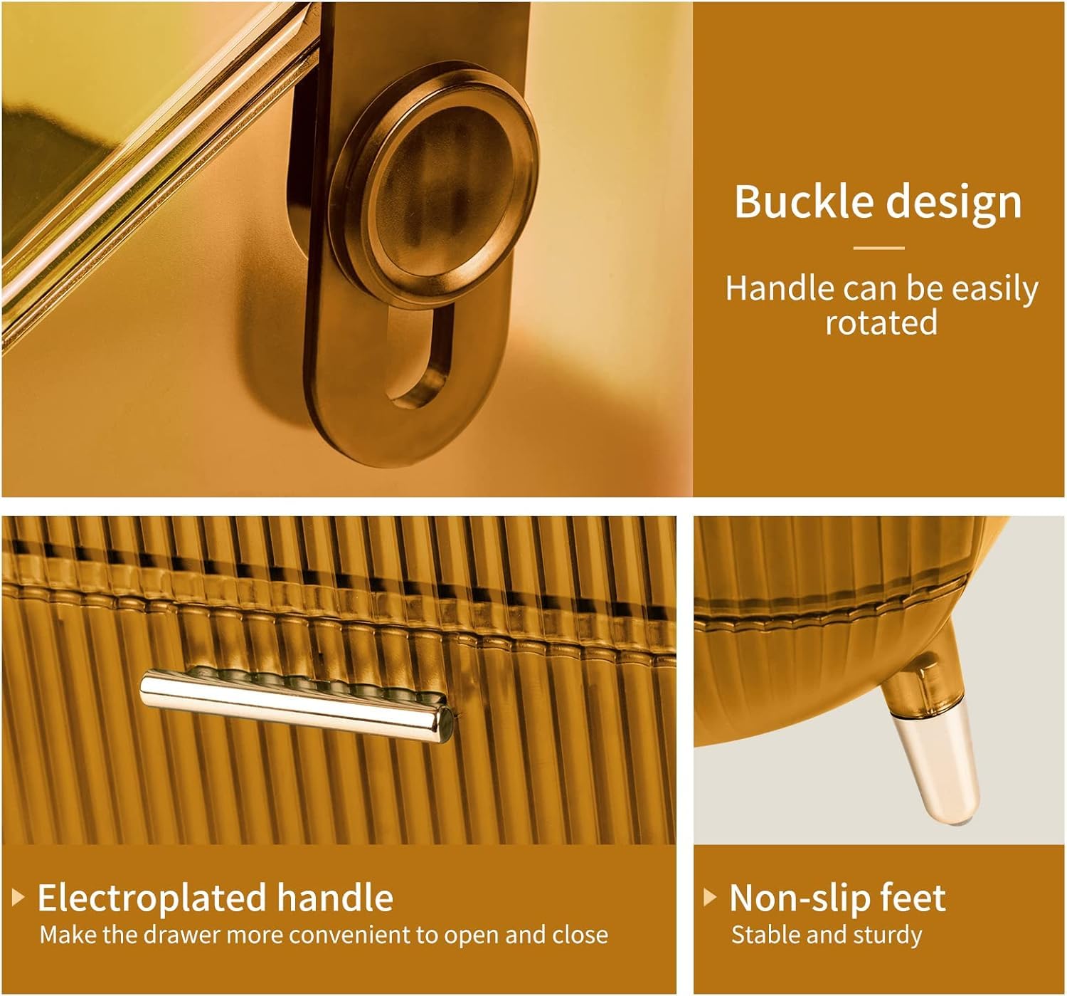 Makeup Organizer with Clear Top