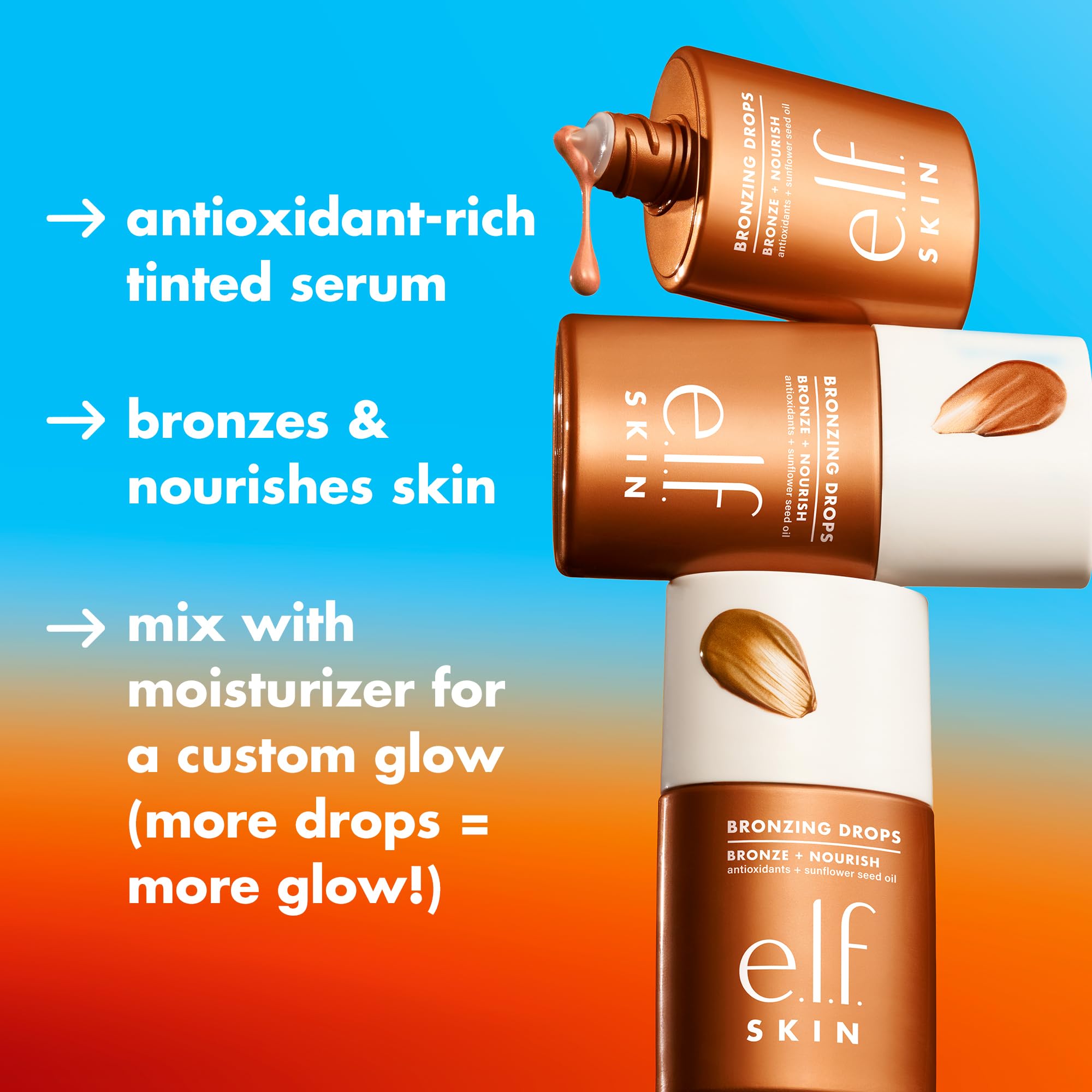 e.l.f. SKIN Bronzing Drops – Pure Gold Glow