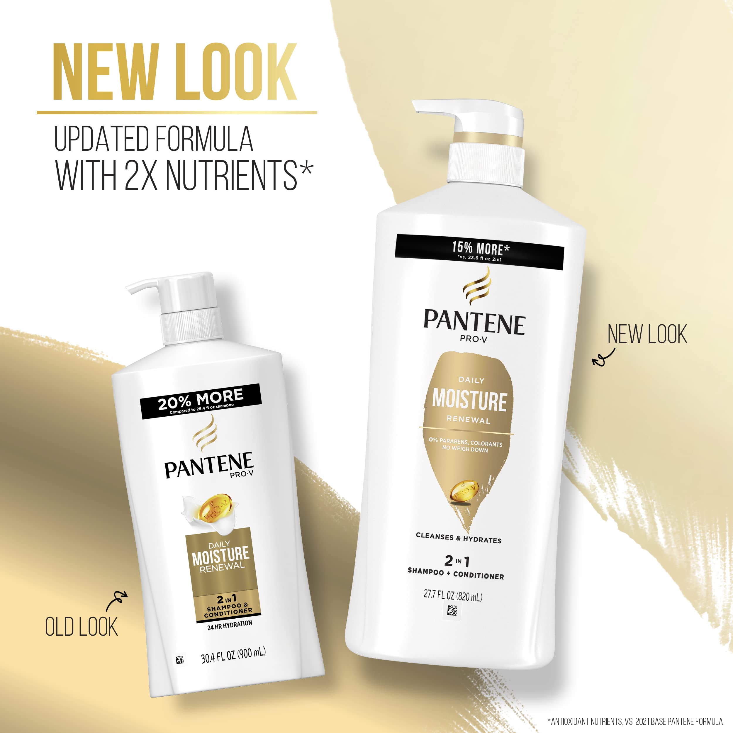 Pantene 2-in-1 Moisture Renewal, 530 mL