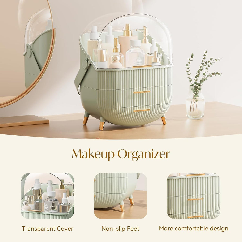 Makeup Organizer with Clear Top
