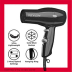 Revlon Compact Hair Dryer – Black