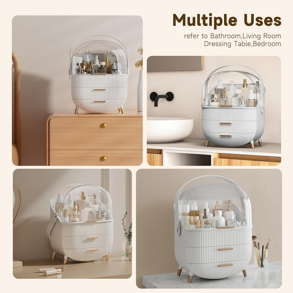 Makeup Organizer with Clear Top